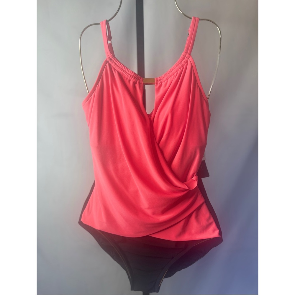 Elegant Pink One-Piece Swimsuit